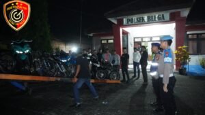 Polres Bangkalan Gelar KRYD Bulan Suci Ramadhan 13 Motor Tanpa STNK Diamankan