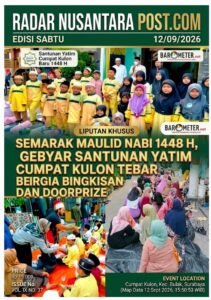 Semarak Maulid Nabi 1448 H, Gebyar Santunan Yatim Cumpat Kulon Tebar Bingkisan dan Doorprize”